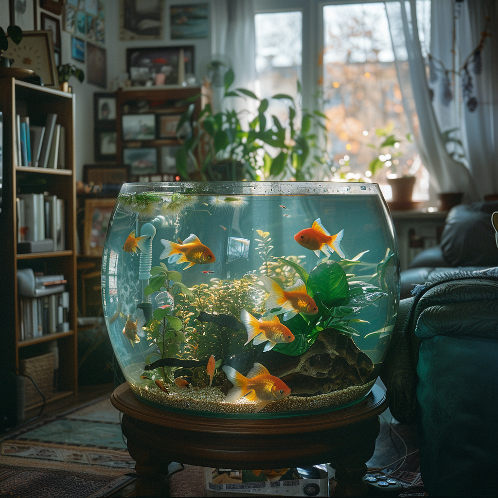 A fish tank in a house | Source: Midjourney