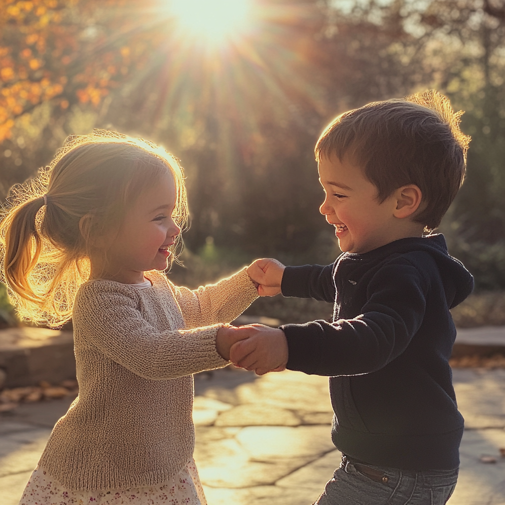 Two children playing together | Source: Midjourney