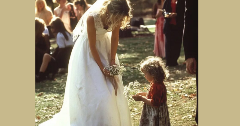 At My Wedding, a Little Girl with a Bouquet of Daisies Asked for a Coin, I Glanced at Her Hand And Stopped the Wedding