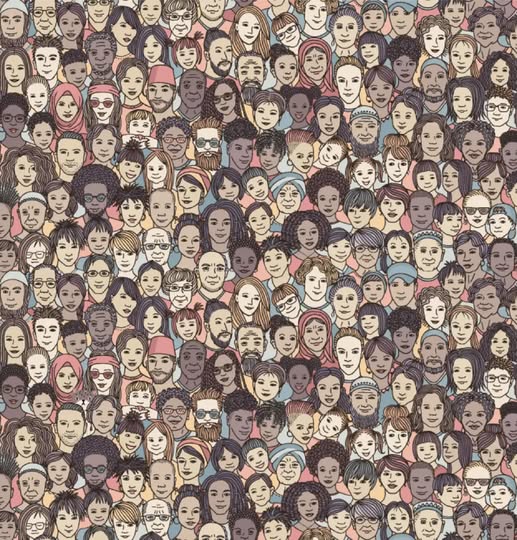 Can You Spot the Cat Hidden Among People in This Image?