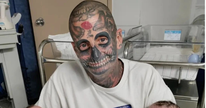 Dad With Tattooed Faces Faces Backlash – Wife Reveals the Truth