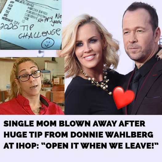 Donnie Wahlberg Surprises Single Mom Waitress with Generous Tip at IHOP