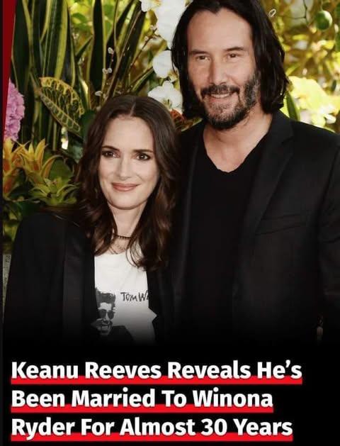 Keanu Reeves Reveals Longstanding ‘Marriage’ With Winona Ryder