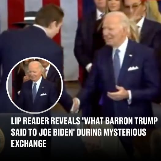 What Barron Trump Said To Joe Biden During An Interesting Interaction Is Deciphered