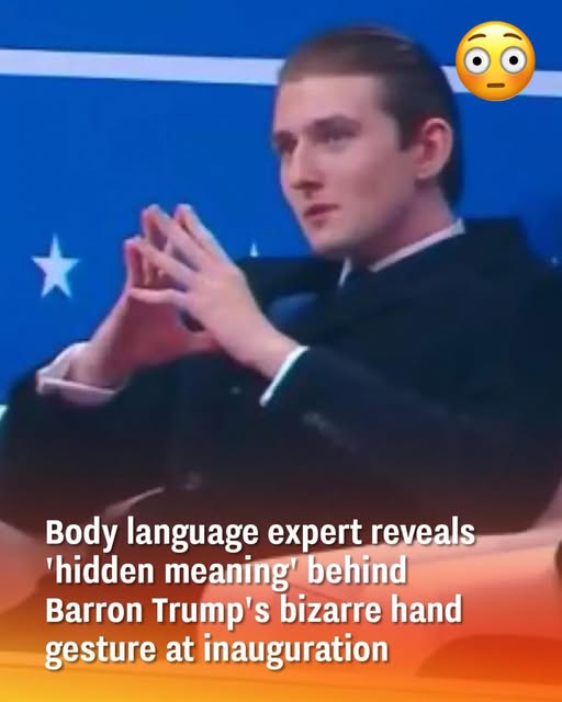 Unveiling Barron Trump’s Hand Gesture at the Inauguration: Insights from a Body Language Expert