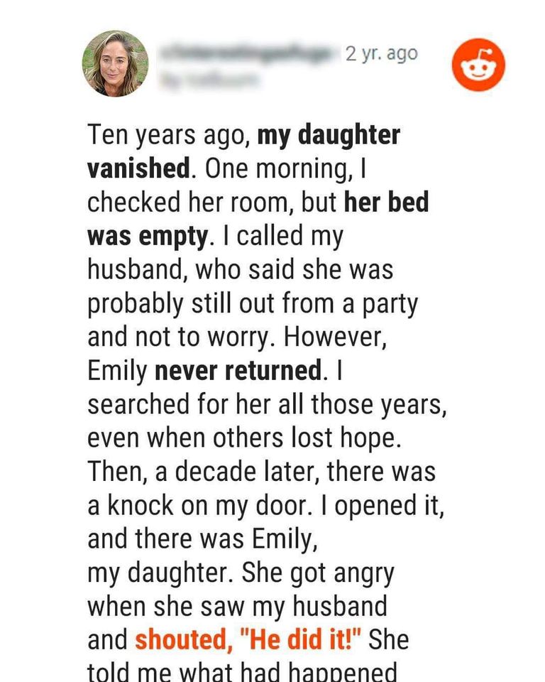 Ten years ago, my daughter vanished