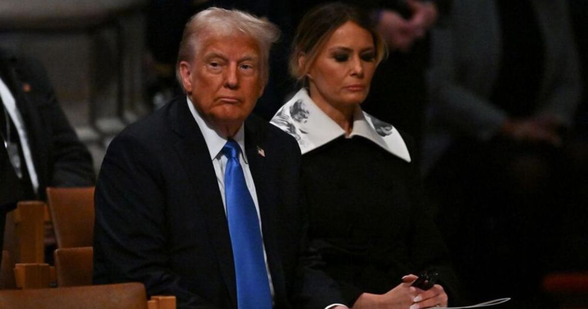 All eyes were on Melania at the former president’s funeral