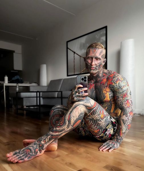 Tattoo Enthusiast Covers 95% of His Body: A Transformation in Tattoos Over Just 5 Years