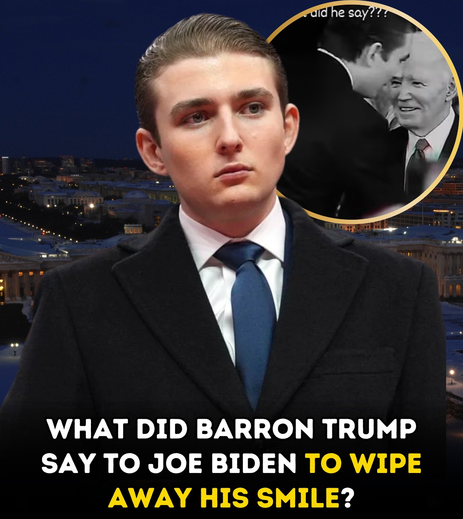 What Did Barron Trump Say to Joe Biden at His Dad’s Inauguration? It Sparked an Online Debate