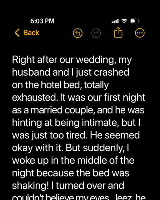 MY HUSBAND TURNED OUR WEDDING NIGHT INTO A CATASTROPHE