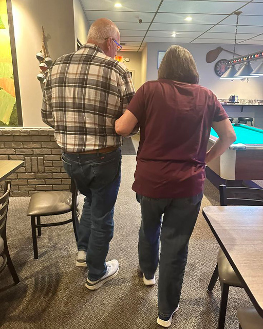 MY FATHER TOLD ME HE GOES TO THE BOWLING ALLEY TO MEET WITH MY LATE MOTHER 