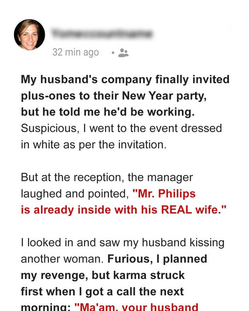 I ATTENDED MY HUSBAND’S OFFICE PARTY FOR THE FIRST TIME, BUT I NEVER EXPECTED TO SEE HIS OTHER ‘WIFE’ THERE