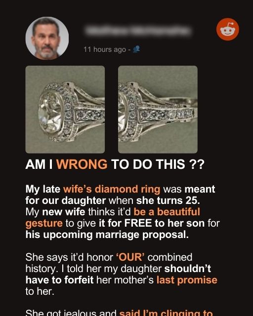 My late wife’s diamond ring