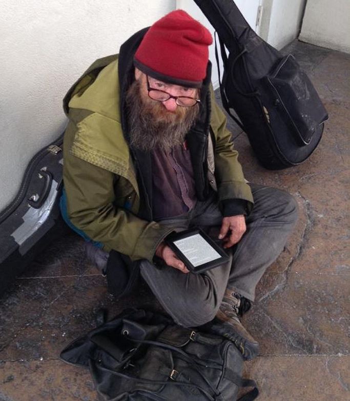 THE HOMELESS MAN KEPT READING THE SAME BOOK—SO I GAVE HIM A KINDLE