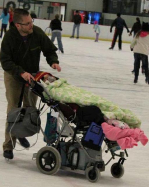 I TOOK MY DAUGHTER SKATING—EVEN THOUGH SHE CAN’T WALK
