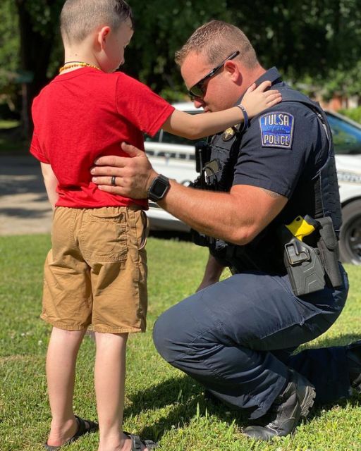 HE ASKED THE OFFICER A QUESTION NO KID SHOULD EVER HAVE TO ASK