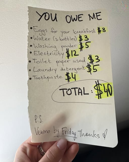 AFTER BABYSITTING MY GRANDSON FOR THE WEEKEND, MY DAUGHTER-IN-LAW HANDED ME A BILL FOR “LIVING EXPENSES.”