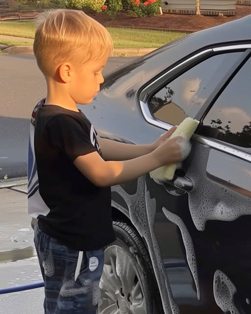 WHILE CLEANING THE CAR, MY SON ASKED, “WHY DON’T WE JUST TAKE THE SECRET CAR DADDY DRIVES?”
