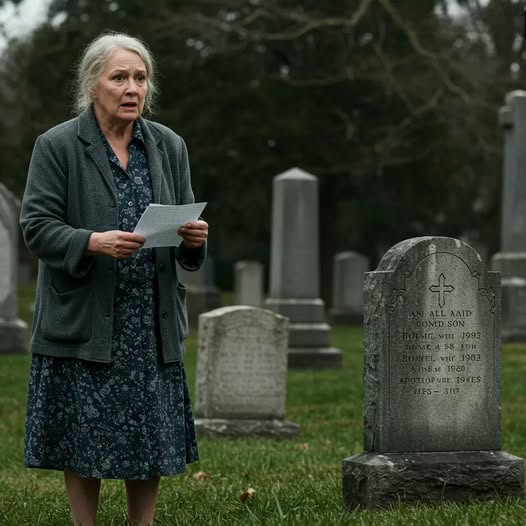 FOR 23 YEARS, SHE LEFT HER SON’S FAVORITE PIE AT HIS GRAVE—BUT THIS TIME, SHE FOUND A NOTE WAITING FOR HER