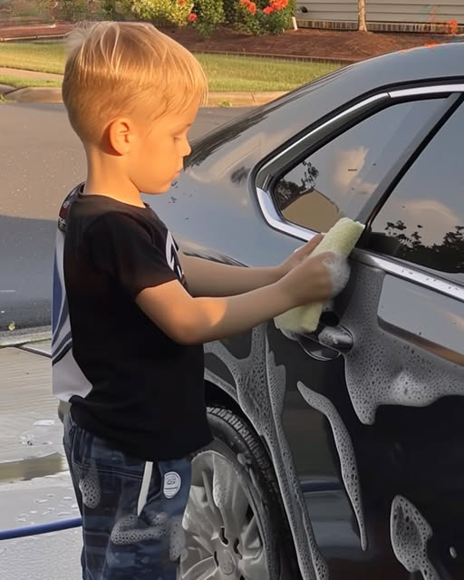 WHILE CLEANING THE CAR, MY SON ASKED, “WHY DON’T WE JUST TAKE THE SECRET CAR DADDY DRIVES?”