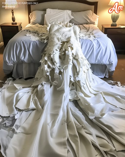 I FOUND MY DAUGHTER’S WEDDING DRESS CUT TO PIECES WITH MY STEPDAUGHTER STANDING OVER IT – I THOUGHT SHE DID IT, BUT I WAS WRONG.