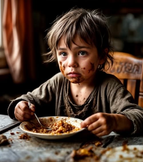 The maid took pity and fed the orphan while the masters were away. The returned wealthy couple did not believe their eyes.