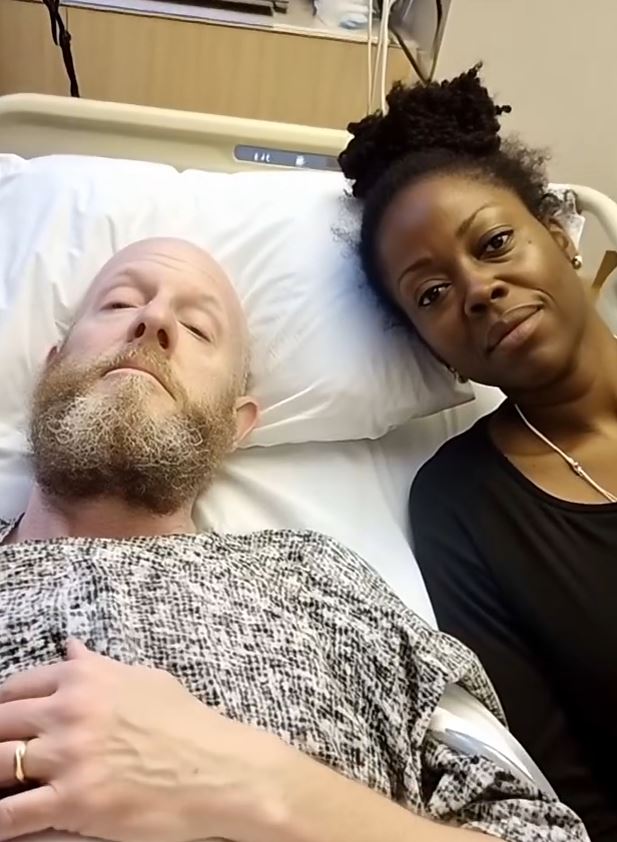My husband, Eric, was given weeks to live due to cancer. I was sitting outside the hospital, devastated, when a stranger approached me.