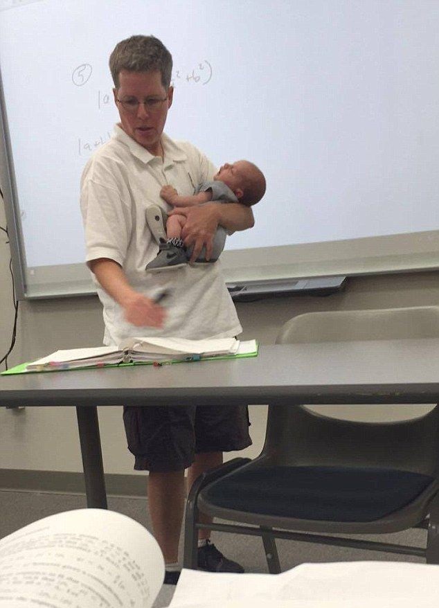 MY PROFESSOR HELD MY BABY DURING LECTURE—NOW THE INTERNET IS DIVIDED