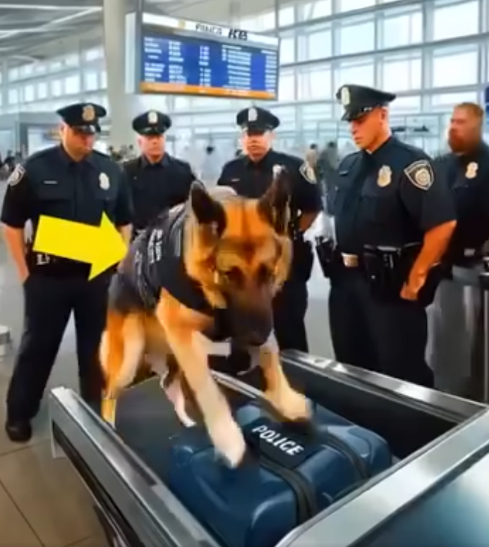 A FORGOTTEN SUITCASE, A SERVICE DOG, AND A LIFE SAVED AT THE LAST MOMENT