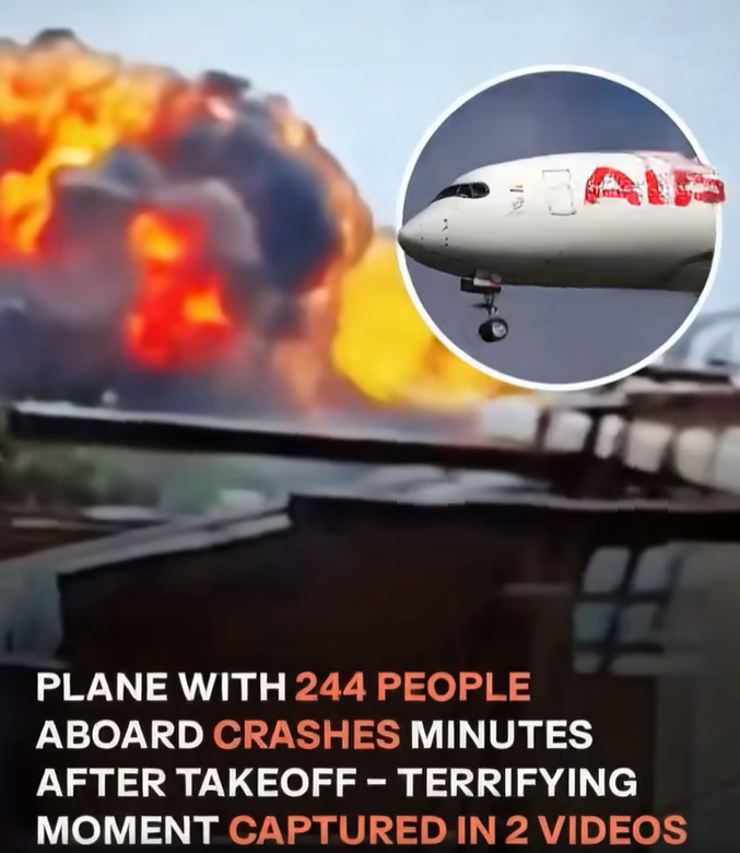  JUST IN: The plane crashed into a CIVILIAN AREA while heading to London. 