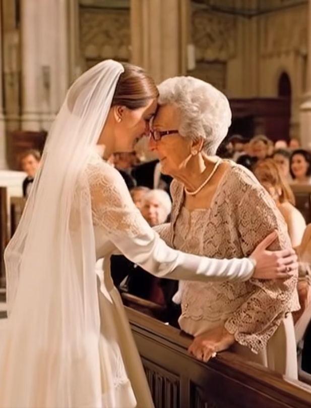 Her grandmother smiled gently, her eyes full of a quiet wisdom that only time could give.