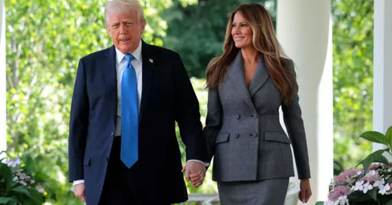 Outrage sparked as Donald Trump and Melania’s ‘deplorable’ redesign of White House rose garden is revealed