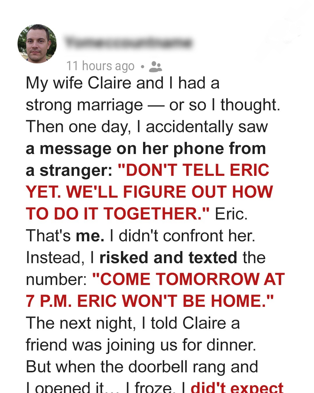 My Wife Got A Secret Message—But The Man Who Showed Up Wasn’t Who I Feared