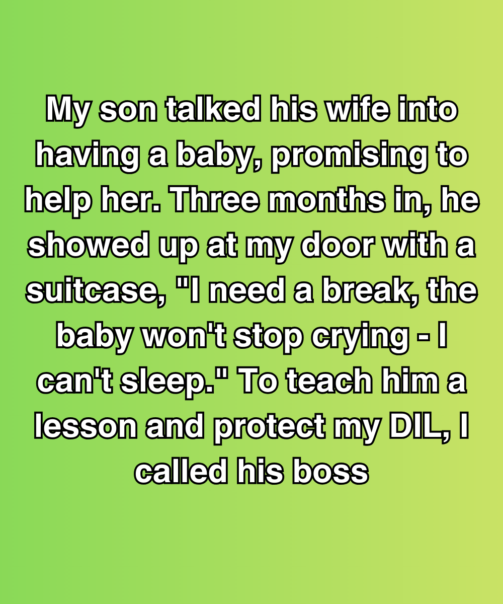 My Son Walked Out On His Wife And Baby—So I Put His Job On The Line