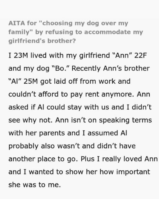 I’m Being Forced To Choose Between My Dog And My Girlfriend