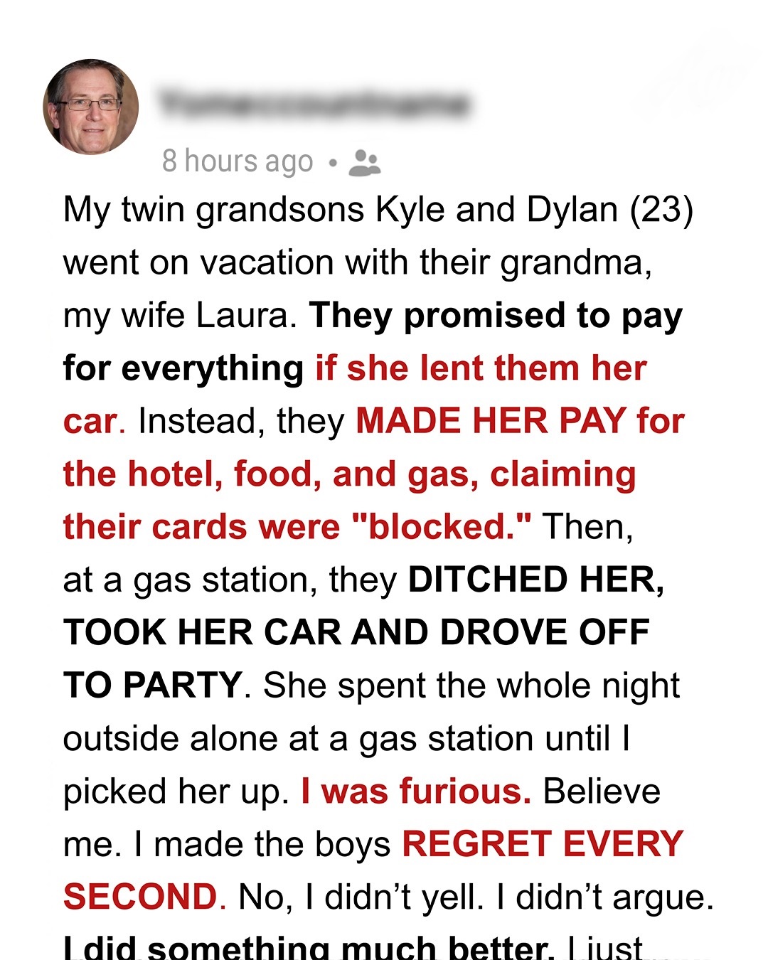 They Ditched My Wife At A Gas Station—So I Made Them Wish They Never Left