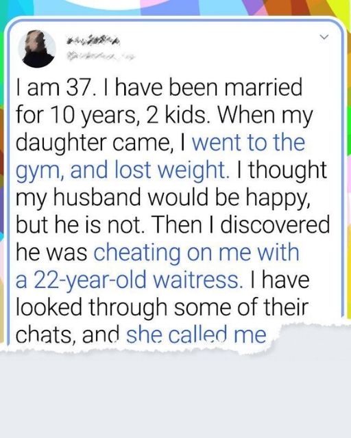 I Worked So Hard To Lose The Baby Weight—Then I Found The Nickname His Mistress Uses For Me
