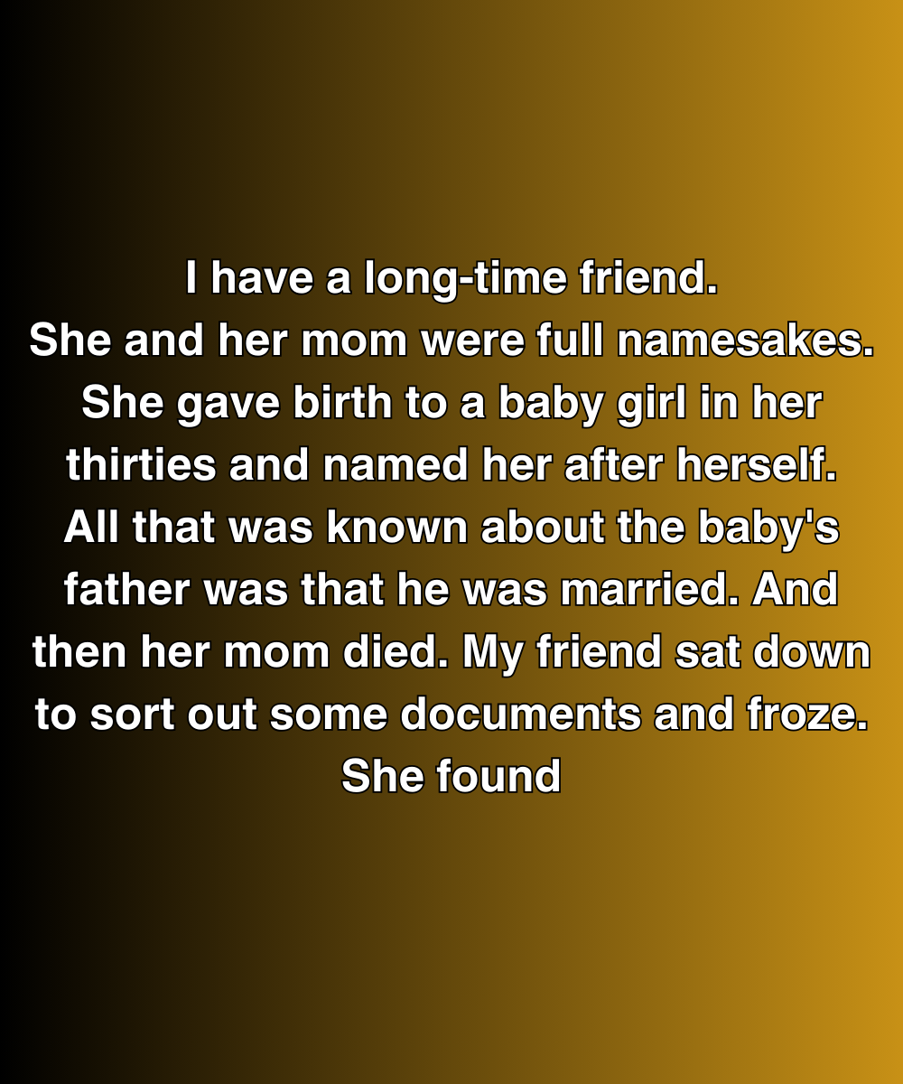 She Named Her Baby After Herself—But The Truth Was Buried Two Generations Deep