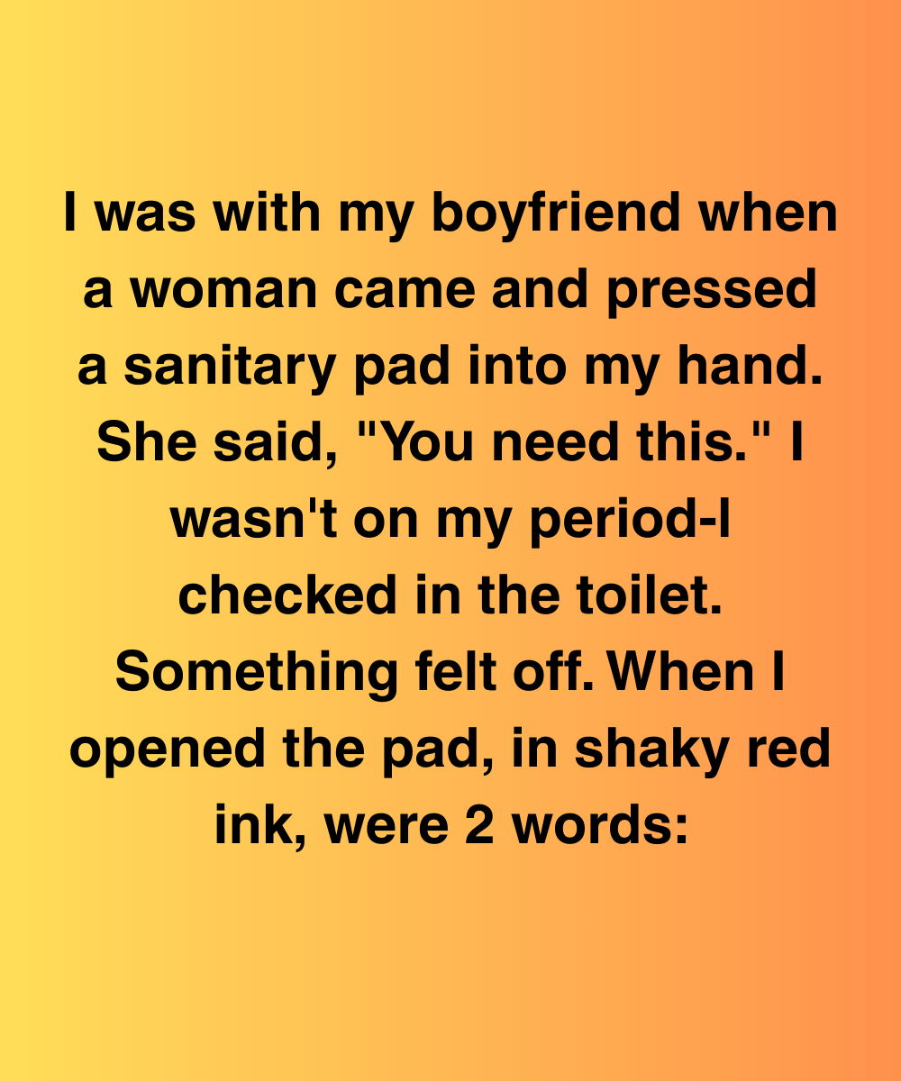 A Stranger Gave Me A Pad At The Mall—Inside Were Two Words That Changed Everything