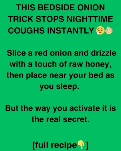 This Bedside Onion Trick Stops Nighttime Coughs Instantly 😮‍💨🧅