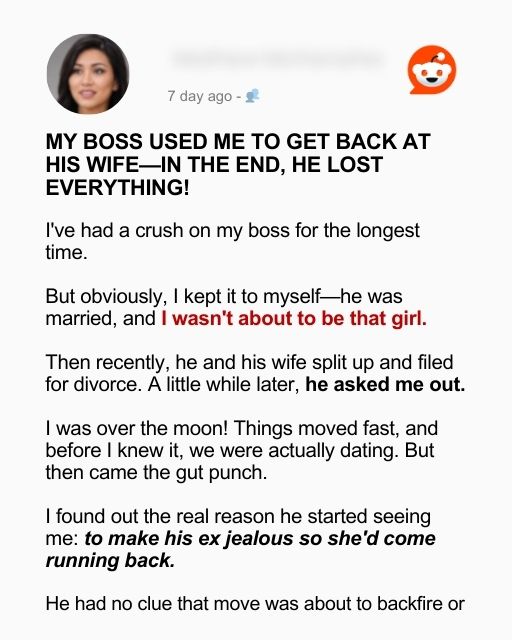 MY BOSS USED ME TO GET BACK AT HIS WIFE—IN THE END, HE LOST EVERYTHING!
