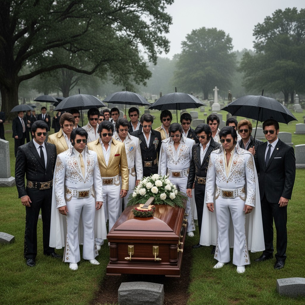 I Stood With 20 Other Elvises At A Funeral—What We Found In His Will Shattered Our Brotherhood