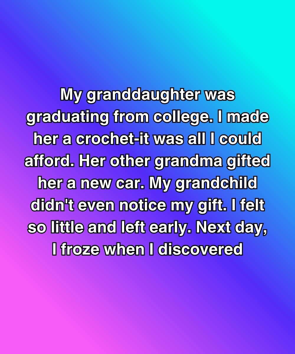 My Granddaughter Ignored My Handmade Gift—But The Truth Unraveled The Next Day