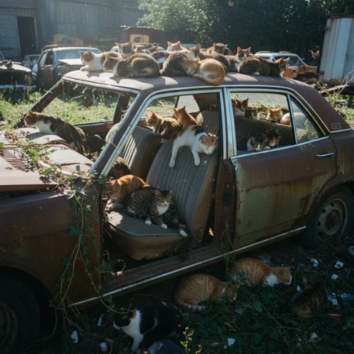 The Morning Our Abandoned Car Turned Into A Stray Kingdom
