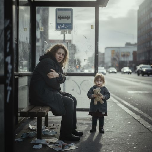 At The Bus Stop, She Had Nothing—Until A Child Whispered, “Can You Be My Mommy?”