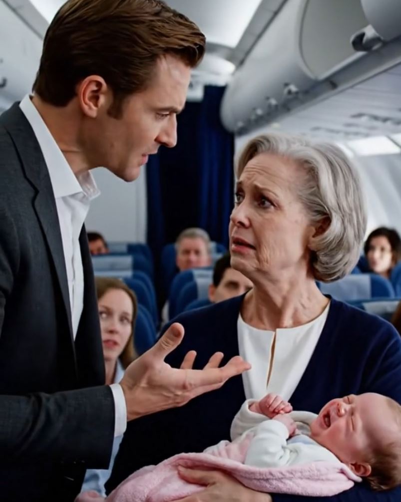 A Rude Man Told Me To Leave My Seat Because My Granddaughter Was Crying – A Teenage Boy’s Next Move Turned His Face White