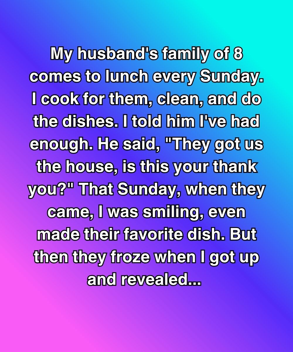 I Smiled Through Sunday Lunch—Then Pulled Out The One Thing My Husband Feared Most