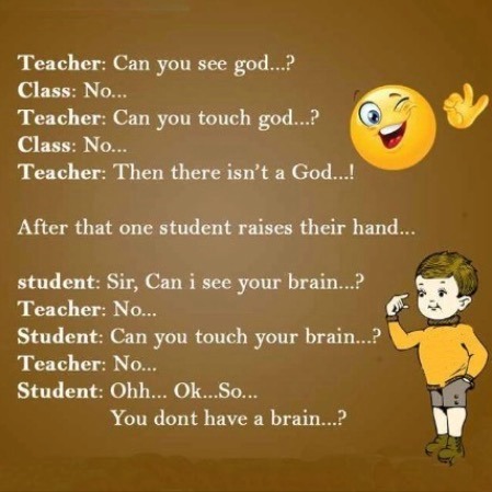 The teacher asked a little boy