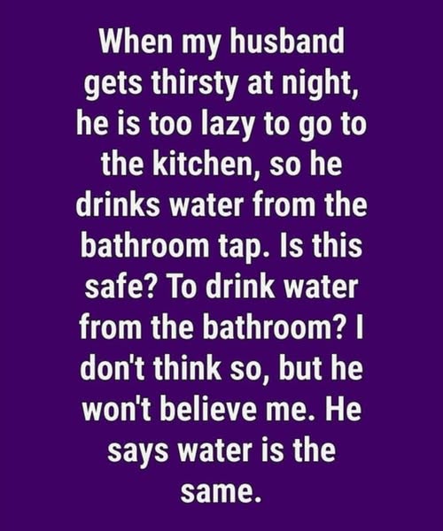 Is this safe? To drink water from the bathroom?