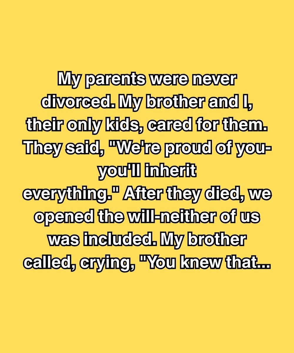 My Brother Said I Knew About The Will—But I Swear I Didn’t